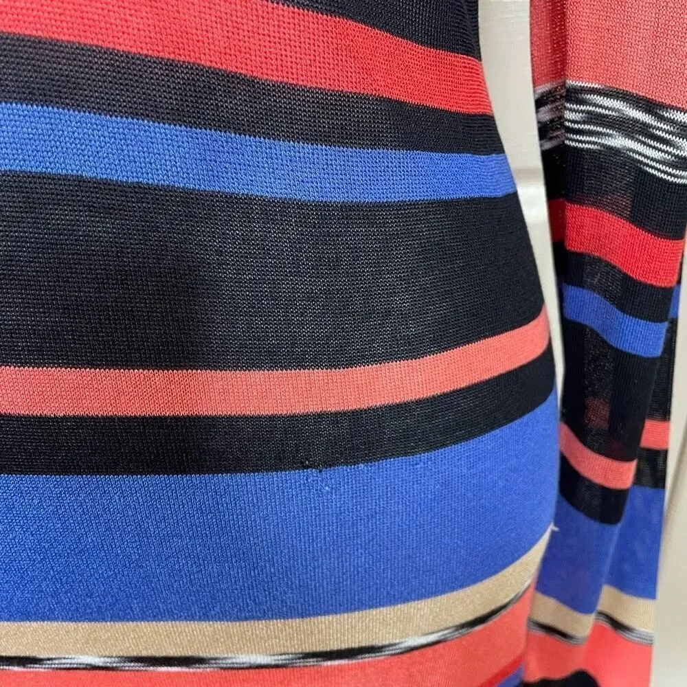 Trina Turk Long Sleeve Striped Dress Size Small